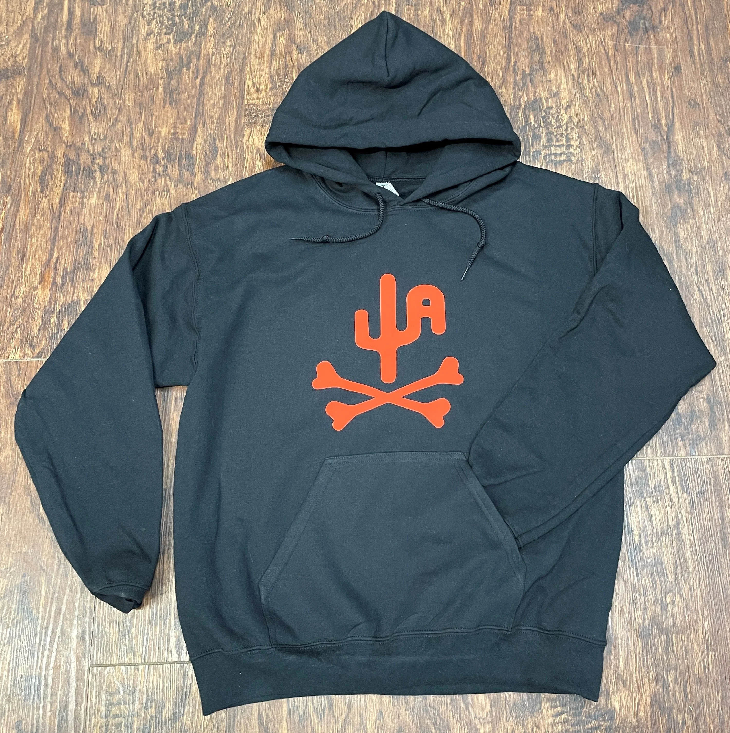 Red Bones - Black Adult Hoodie